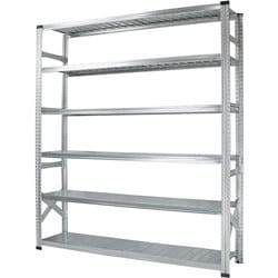 軽量 シンプル イタリア製 スチールラック 本体 幅187.7×高さ210.4×奥行50cm 6段 MS18216d5