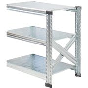 MS663d5s [軽量 シンプル イタリア製 スチールラック 連結用 幅67.7×高さ65.3×奥行50cm 3段]