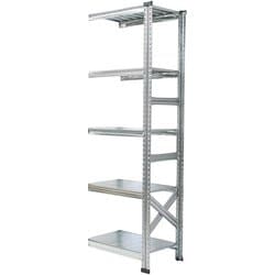 軽量 シンプル イタリア製 スチールラック 連結用 幅67.7×高さ184×奥行50cm 5段 MS6185d5s