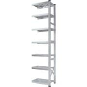 軽量 シンプル イタリア製 スチールラック 連結用 幅67.7×高さ250×奥行50cm 7段 MS6257d5s