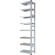 軽量 シンプル イタリア製 スチールラック 連結用 幅67.7×高さ250×奥行50cm 8段 MS6258d5s