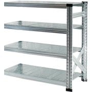 軽量 シンプル イタリア製 スチールラック 連結用 幅97.7×高さ104.8×奥行50cm 4段 MS9104d5s