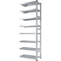 軽量 シンプル イタリア製 スチールラック 連結用 幅97.7×高さ250×奥行50cm 8段 MS9258d5s