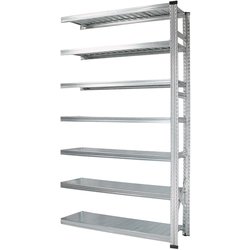 軽量 シンプル イタリア製 スチールラック 連結用 幅112.7×高さ197.2×奥行50cm 7段 MS11197d5s