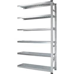 軽量 シンプル イタリア製 スチールラック 連結用 幅112.7×高さ236.8×奥行50cm 6段 MS11236d5s