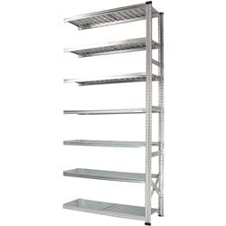 軽量 シンプル イタリア製 スチールラック 連結用 幅112.7×高さ250×奥行50cm 7段 MS11257d5s