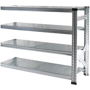 軽量 シンプル イタリア製 スチールラック 連結用 幅127.7×高さ104.8×奥行50cm 4段 MS12104d5s