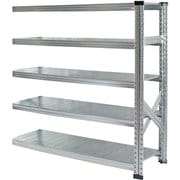 軽量 シンプル イタリア製 スチールラック 連結用 幅127.7×高さ118×奥行50cm 5段 MS12125d5s
