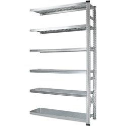 軽量 シンプル イタリア製 スチールラック 連結用 幅127.7×高さ236.8×奥行50cm 6段 MS12236d5s
