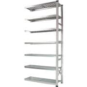 軽量 シンプル イタリア製 スチールラック 連結用 幅127.7×高さ250×奥行50cm 7段 MS12257d5s