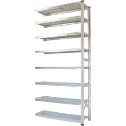 軽量 シンプル イタリア製 スチールラック 連結用 幅127.7×高さ250×奥行50cm 8段 MS12258d5s