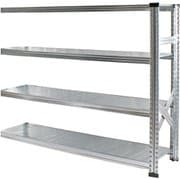 軽量 シンプル イタリア製 スチールラック 連結用 幅142.7×高さ118×奥行50cm 4段 MS14124d5s