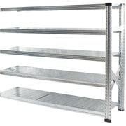 軽量 シンプル イタリア製 スチールラック 連結用 幅142.7×高さ118×奥行50cm 5段 MS14125d5s