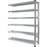 軽量 シンプル イタリア製 スチールラック 連結用 幅142.7×高さ184×奥行50cm 6段 MS14186d5s