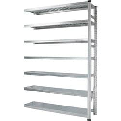 軽量 シンプル イタリア製 スチールラック 連結用 幅142.7×高さ236.8×奥行50cm 7段 MS14237d5s