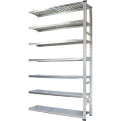 軽量 シンプル イタリア製 スチールラック 連結用 幅142.7×高さ250×奥行50cm 7段 MS14257d5s
