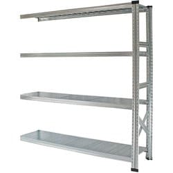 軽量 シンプル イタリア製 スチールラック 連結用 幅157.7×高さ157.6×奥行50cm 4段 MS15154d5s