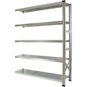 軽量 シンプル イタリア製 スチールラック 連結用 幅157.7×高さ184×奥行50cm 5段 MS15185d5s