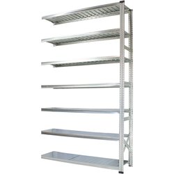 軽量 シンプル イタリア製 スチールラック 連結用 幅157.7×高さ250×奥行50cm 7段 MS15257d5s