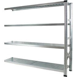 軽量 シンプル イタリア製 スチールラック 連結用 幅172.7×高さ157.6×奥行50cm 4段 MS17154d5s
