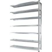 MS17257d5s [軽量 シンプル イタリア製 スチールラック 連結用 幅172.7×高さ250×奥行50cm 7段]