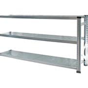 MS1893d5s [軽量 シンプル イタリア製 スチールラック 連結用 幅187.7×高さ91.7×奥行50cm 3段]