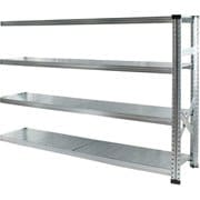 MS18124d5s [軽量 シンプル イタリア製 スチールラック 連結用 幅187.7×高さ118×奥行50cm 4段]
