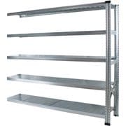MS18155d5s [軽量 シンプル イタリア製 スチールラック 連結用 幅187.7×高さ157.6×奥行50cm 5段]