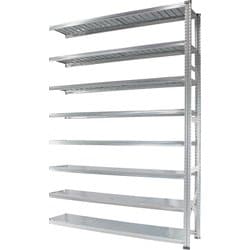 軽量 シンプル イタリア製 スチールラック 連結用 幅187.7×高さ250×奥行50cm 8段 MS18258d5s
