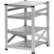 軽量 シンプル イタリア製 スチールラック 本体 幅67.7×高さ104.8×奥行60cm 4段 MS6104d6