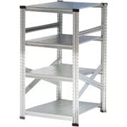 軽量 シンプル イタリア製 スチールラック 本体 幅67.7×高さ118×奥行60cm 4段 MS6124d6