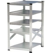 軽量 シンプル イタリア製 スチールラック 本体 幅67.7×高さ118×奥行60cm 5段 MS6125d6