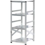 軽量 シンプル イタリア製 スチールラック 本体 幅67.7×高さ157.6×奥行60cm 4段 MS6154d6