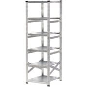 軽量 シンプル イタリア製 スチールラック 本体 幅67.7×高さ197.2×奥行60cm 6段 MS6196d6