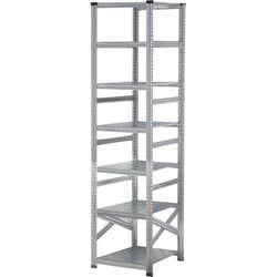 軽量 シンプル イタリア製 スチールラック 本体 幅67.7×高さ250×奥行60cm 7段 MS6257d6