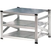 軽量 シンプル イタリア製 スチールラック 本体 幅97.7×高さ65.3×奥行60cm 3段 MS963d6