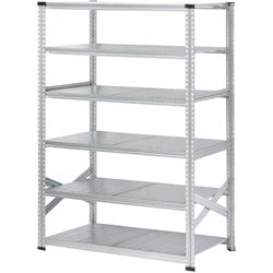 軽量 シンプル イタリア製 スチールラック 本体 幅112.7×高さ184×奥行60cm 6段 MS11186d6