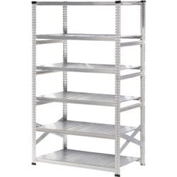軽量 シンプル イタリア製 スチールラック 本体 幅112.7×高さ210.4×奥行60cm 6段 MS11216d6
