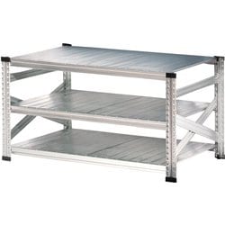 軽量 シンプル イタリア製 スチールラック 本体 幅127.7×高さ65.3×奥行60cm 3段 MS1263d6