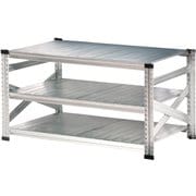 MS1263d6 [軽量 シンプル イタリア製 スチールラック 本体 幅127.7×高さ65.3×奥行60cm 3段]