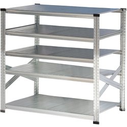 軽量 シンプル イタリア製 スチールラック 本体 幅127.7×高さ118×奥行60cm 5段 MS12125d6