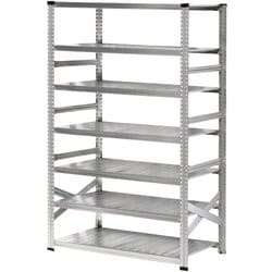 軽量 シンプル イタリア製 スチールラック 本体 幅127.7×高さ236.8×奥行60cm 7段 MS12237d6