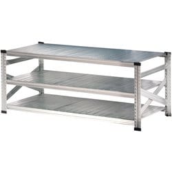 軽量 シンプル イタリア製 スチールラック 本体 幅142.7×高さ65.3×奥行60cm 3段 MS1463d6