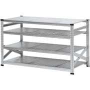 軽量 シンプル イタリア製 スチールラック 本体 幅142.7×高さ104.8×奥行60cm 4段 MS14104d6