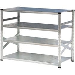 軽量 シンプル イタリア製 スチールラック 本体 幅142.7×高さ118×奥行60cm 4段 MS14124d6