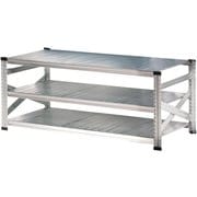 軽量 シンプル イタリア製 スチールラック 本体 幅157.7×高さ65.3×奥行60cm 3段 MS1563d6