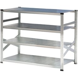 軽量 シンプル イタリア製 スチールラック 本体 幅157.7×高さ118×奥行60cm 4段 MS15124d6