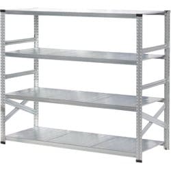 軽量 シンプル イタリア製 スチールラック 本体 幅187.7×高さ157.6×奥行60cm 4段 MS18154d6