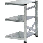 軽量 シンプル イタリア製 スチールラック 連結用 幅67.7×高さ91.7×奥行60cm 3段 MS693d6s