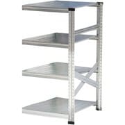 軽量 シンプル イタリア製 スチールラック 連結用 幅67.7×高さ118×奥行60cm 4段 MS6124d6s